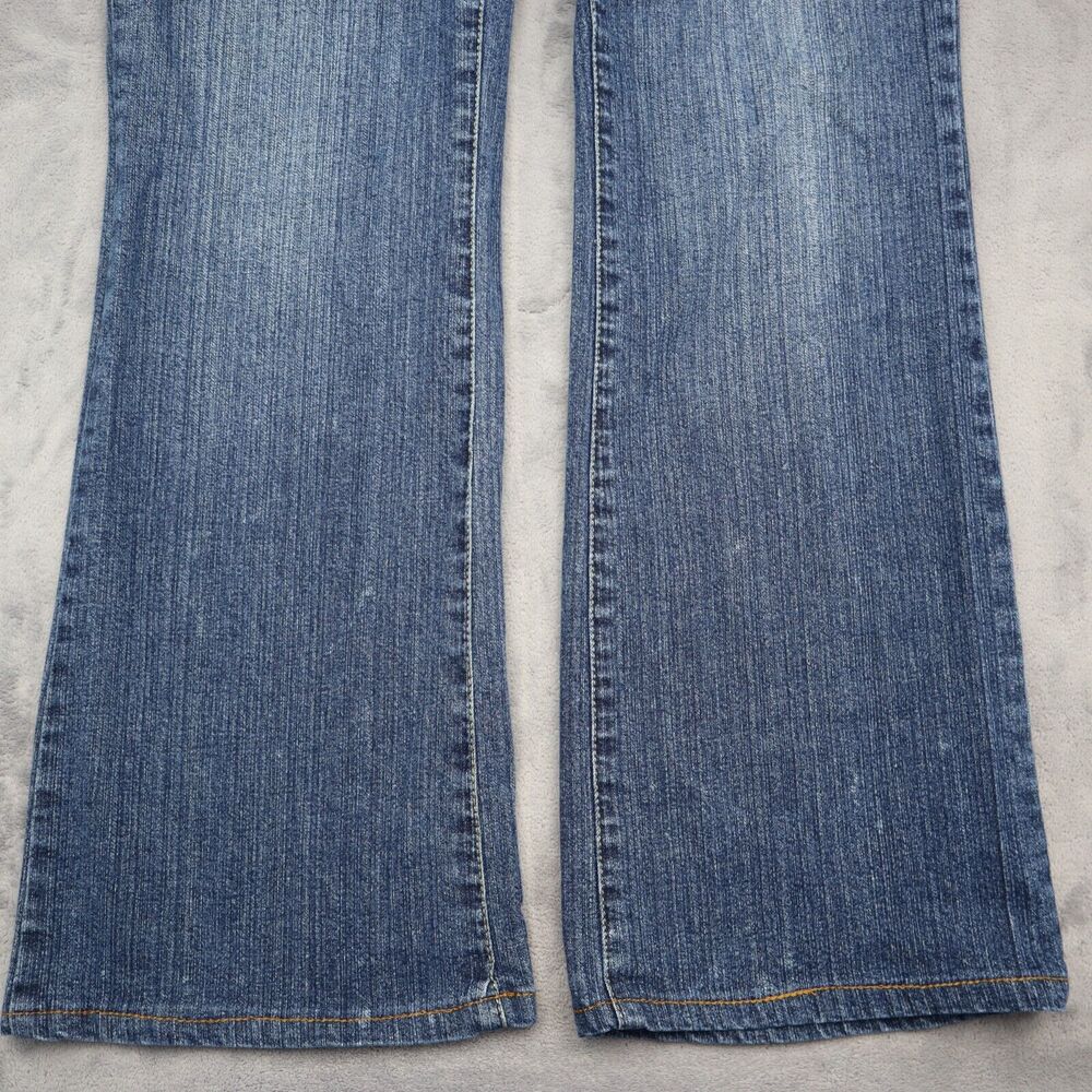 Rocawear Jeans Pants Womens 13 Blue Faded 5 Pocket Bootcut Button Zip Denim - Picture 15 of 16